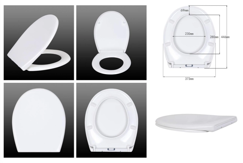 Universal Size Oval/ Round Shape with Wood Grain Pattern Toilet Seat