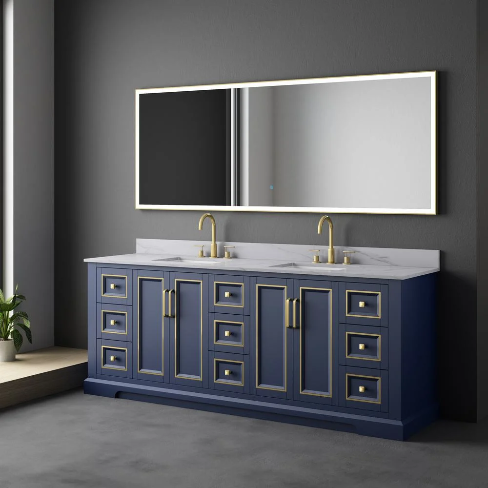 84 Inch Luxuary Bathroom Vanity with Trim Made in Vietnam