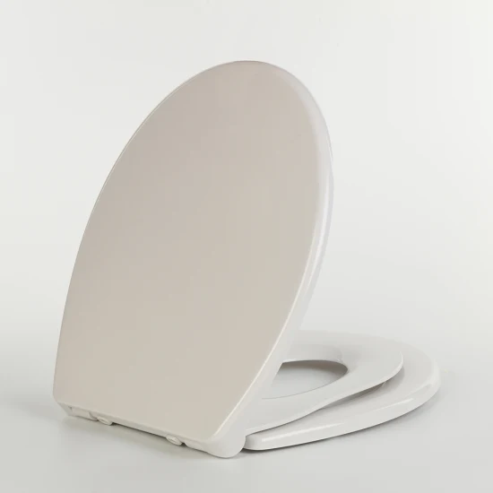 샘플 사용자 정의 뜨거운 판매 사각 흰색 플라스틱 변기 커버 UF 변기 시트 (Au107)