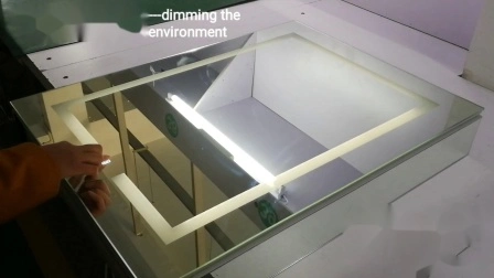 홈 장식 표면 장착 프레임리스 거울 의약품 캐비닛(터치 센서 Defogger 포함)